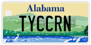 TYCCRN  license plate in AL