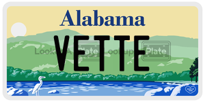 VETTE license plate in Alabama