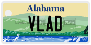 VLAD license plate in Alabama