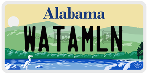 WATAMLN  license plate in AL