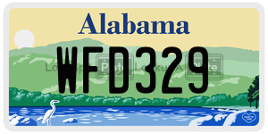 WFD329 license plate in Alabama