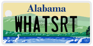 WHATSRT  license plate in AL