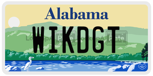 WIKDGT  license plate in AL