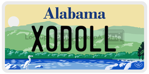 X0D0LL  license plate in AL