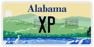 XP  license plate in AL