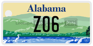 Z06  license plate in AL