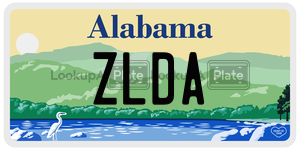 ZLDA  license plate in AL