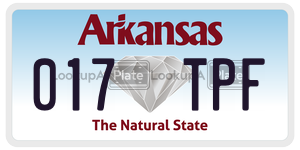 017TPF  license plate in AR