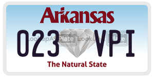 023VPI  license plate in AR