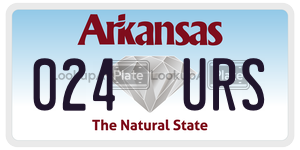 024URS  license plate in AR