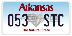 053STC  license plate in AR