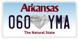060YMA  license plate in AR