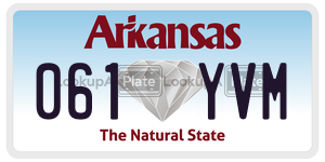 061YVM  license plate in AR