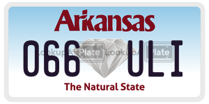 066ULI  license plate in AR