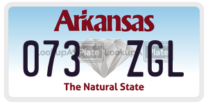 073ZGL  license plate in AR