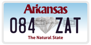 084ZAT  license plate in AR