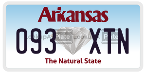 093XTN  license plate in AR