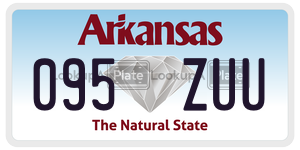 095ZUU  license plate in AR