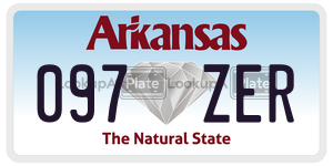 097ZER  license plate in AR