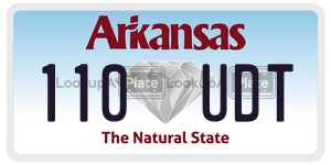 110UDT  license plate in AR