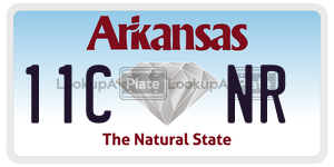 11CNR  license plate in AR