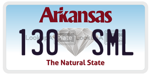 130SML  license plate in AR