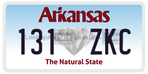 131ZKC  license plate in AR