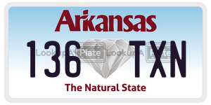 136TXN  license plate in AR