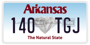 140TGJ  license plate in AR