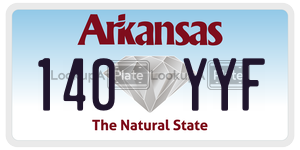 140YYF  license plate in AR