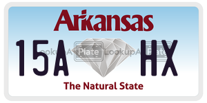 15AHX  license plate in AR