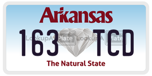 163TCD  license plate in AR