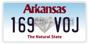 169VOJ  license plate in AR