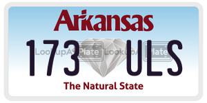 173ULS  license plate in AR