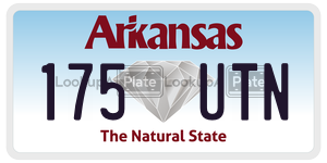 175UTN  license plate in AR