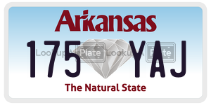 175YAJ  license plate in AR
