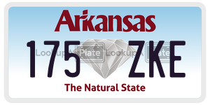 175ZKE  license plate in AR
