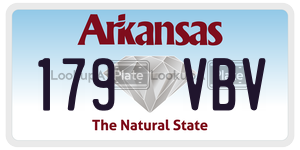 179VBV  license plate in AR