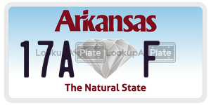 17AF  license plate in AR