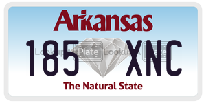 185XNC  license plate in AR