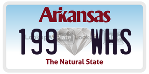 199WHS  license plate in AR