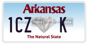 1CZK  license plate in AR