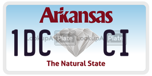 1DCCI  license plate in AR