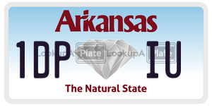 1DPIU license plate in Arkansas
