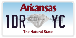 1DRYC  license plate in AR