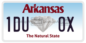 1DUOX  license plate in AR