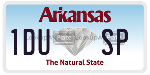 1DUSP  license plate in AR