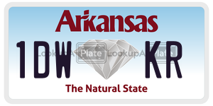 1DWKR  license plate in AR