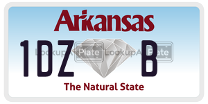 1DZB  license plate in AR