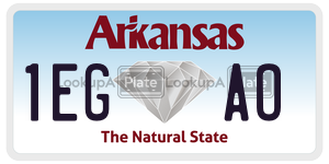 1EGAO  license plate in AR